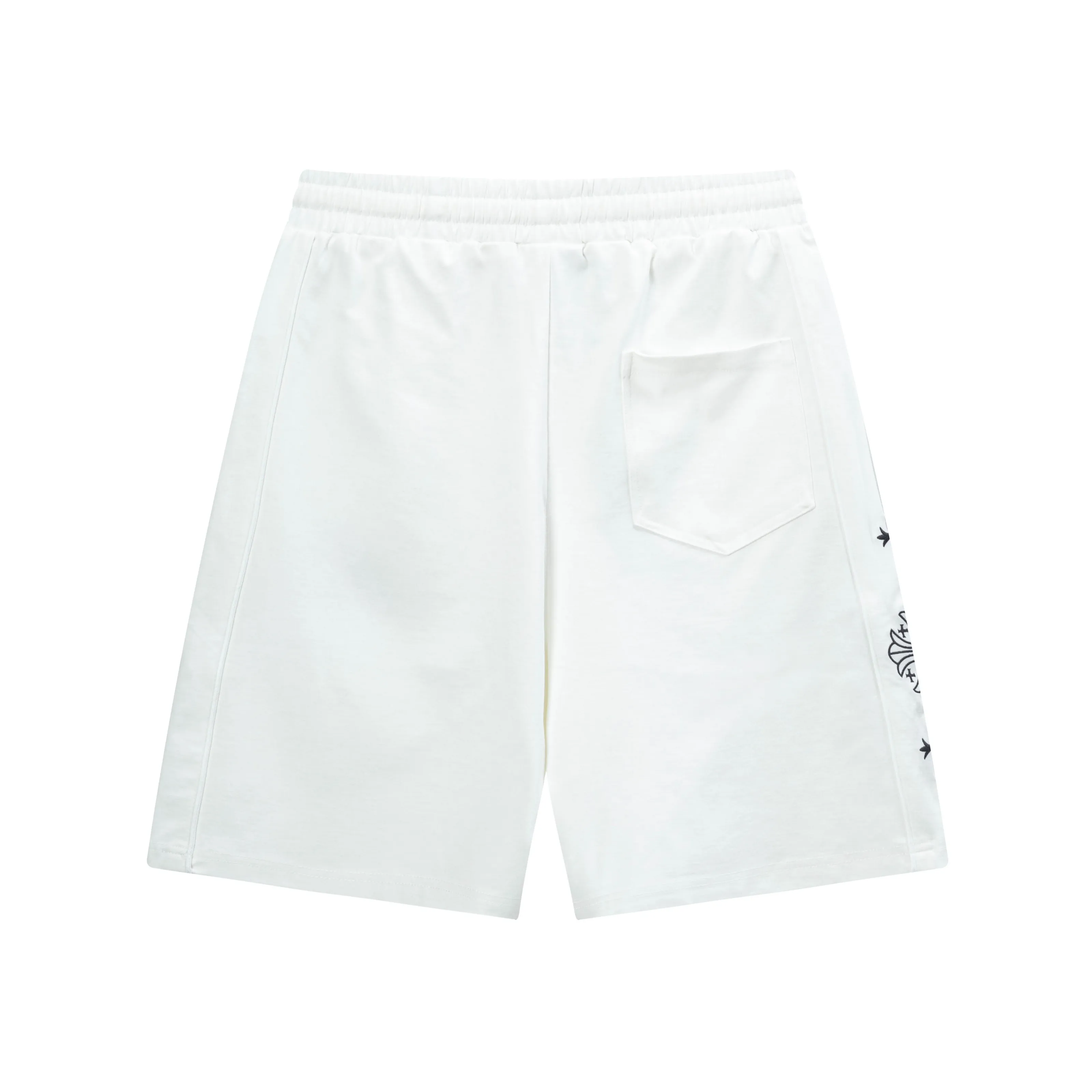 🅿️190 2025 Croxin new knitted shorts, customized fabric, knitted with knitted logo printed on it. The version is tight and three-dimensional, with straight stripe splicing. The customized trouser cord hardware has strong texture and smoothness. The upper body is comfortable and breathable. It has a concave and convex three-dimensional feel. It is fashionable and casual. Color: Black - White Size: M-4XL